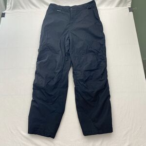 Columbia Ski Snow Pants Black Zip Leg Pockets Winter Snowboarding Mens XL